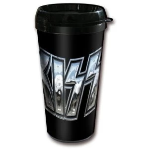 Image of KISS - Chrome Logo Travel Mug