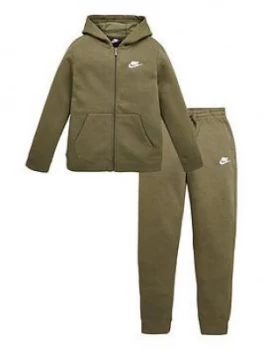 Image of Nike Older Boys Core Tracksuit - Khaki