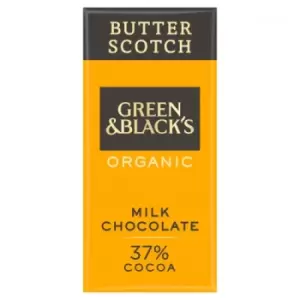 Image of Green & Blacks Milk Chocolate Bar - Butterscotch - 90g x 15