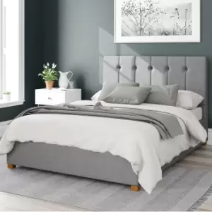 Image of Hepburn Eire Linen Ottoman Bed Frame Grey