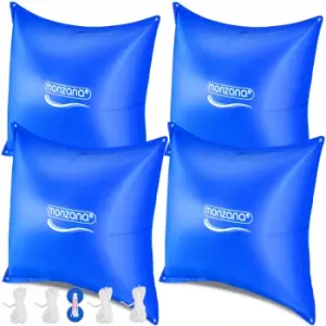 Image of Pool Cushion 4 Pcs Set Blue 120x120cm -20°C