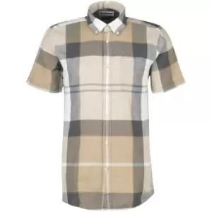 Image of Barbour Douglas Short Sleeve Tailored Shirt - Beige
