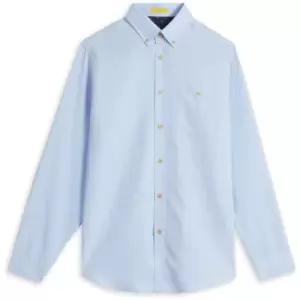 Image of Ted Baker Piktur Ls Oxford Shirt - Blue