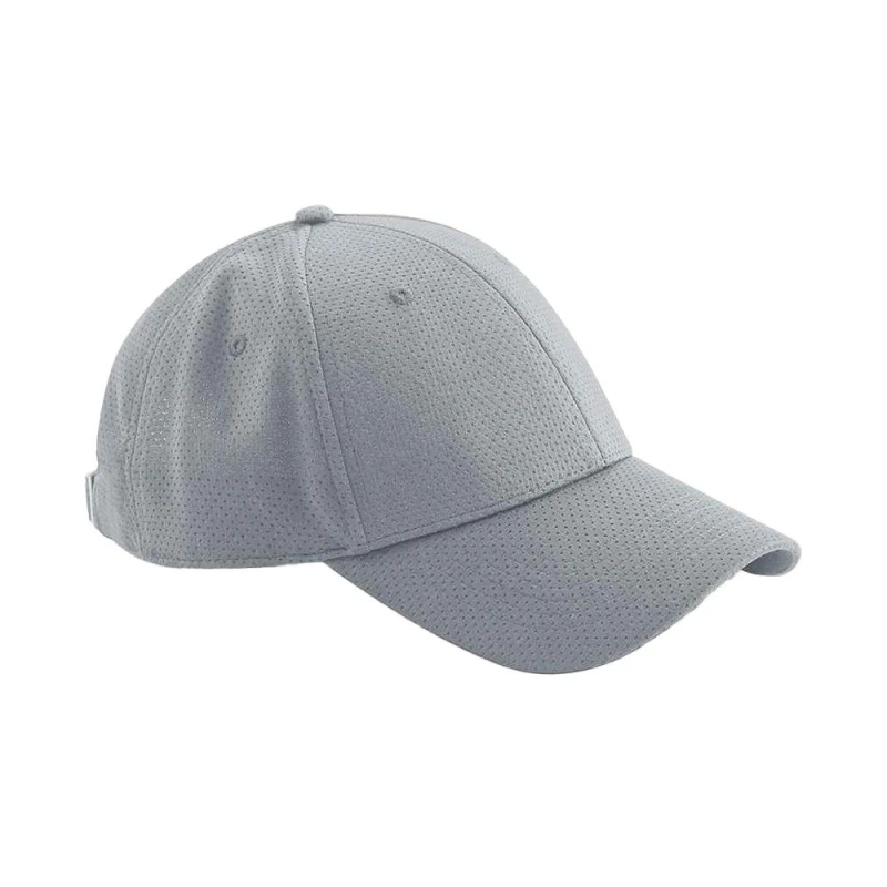Image of Beechfield Womens 6 Panel Air-Mesh Cap in Light Grey Light Grey Female One Size