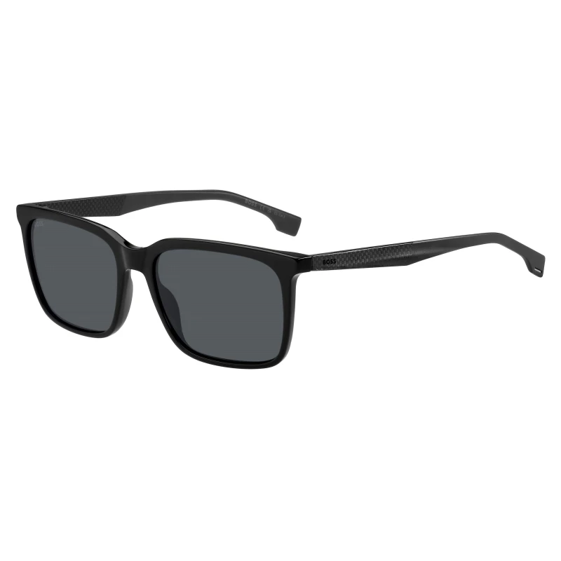 Image of Boss Boss Rectangular Black Grey male 57 cm