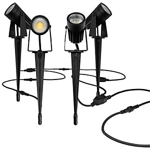 Image of Luceco LED Garden Lighting Spike Kit - Pack of 4