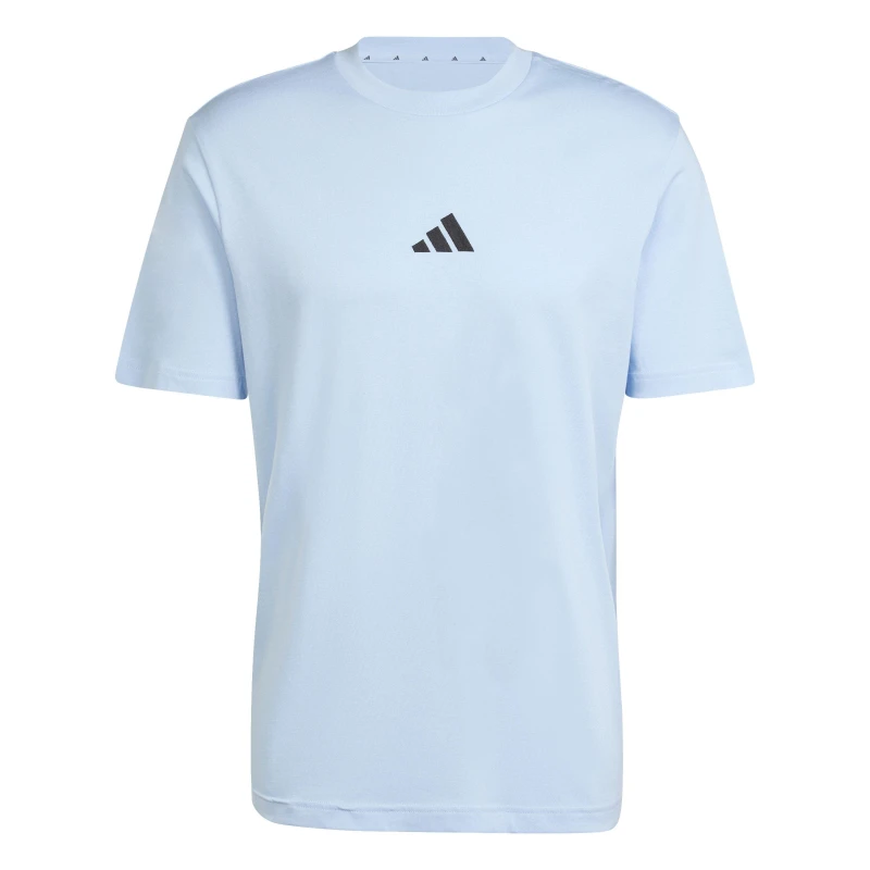 Image of adidas Essentials Single Jersey Logo T-Shirt Mens Glow Blue SL male 3XL