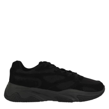 Image of Fabric Quest Low Trainers Mens - Black