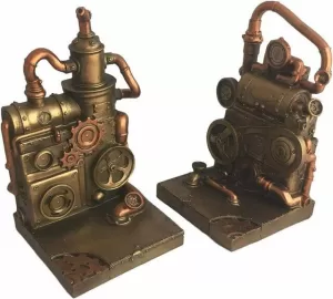 Image of Steam Punk Bookends By Lesser & Pavey
