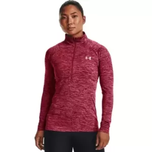 Image of Under Armour 2022 Womens Tech 1/2 Zip - Twist Black Rose - M
