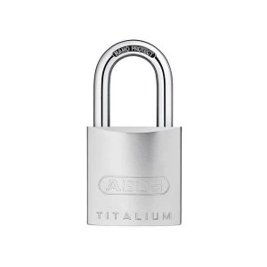 Image of ABUS Mechanical 86TI/45mm TITALIUM Padlock Without Cylinder 80mm Long Shackle