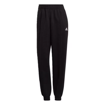 Image of adidas Essentials Studio Fleece Joggers Womens - Black / White