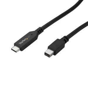 Image of StarTech 1.8 m 6 ft. USB C to Mini DisplayPort Cable 4K 60Hz Black