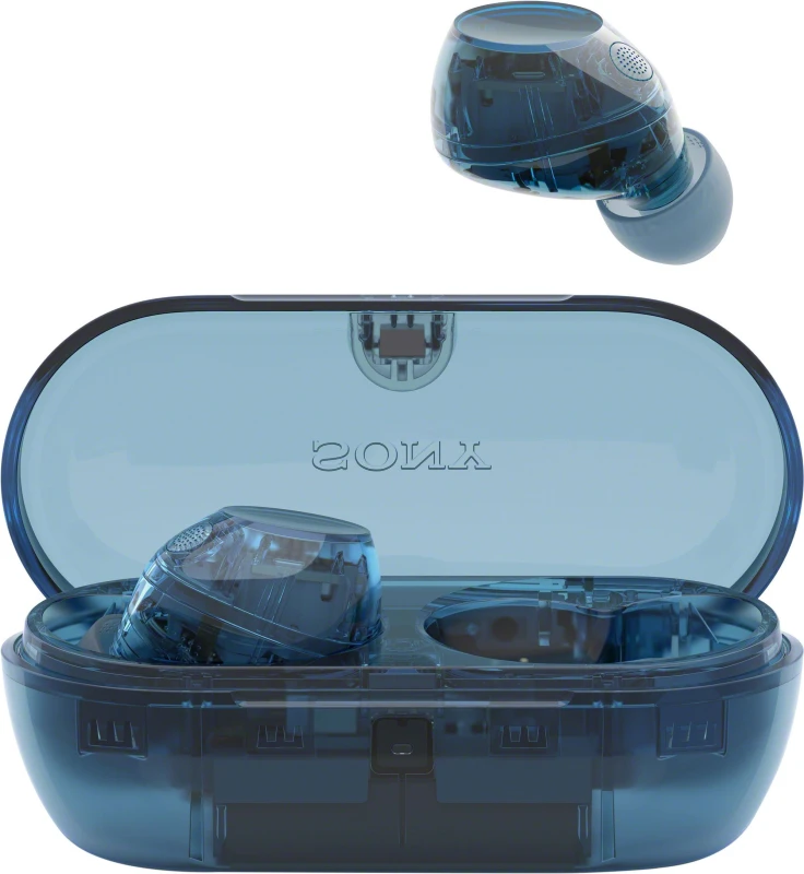Image of Sony True Wireless Noise Cancelling Earbuds - Blue
