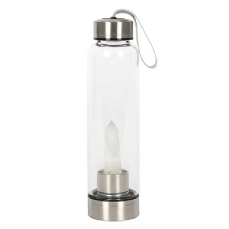 Image of Something Different Something Different Quartz Water Bottle in Clear Clear One Size Unisex 5059958496798