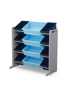 Image of My Size 12 Bin Plastic Organiser- Blue