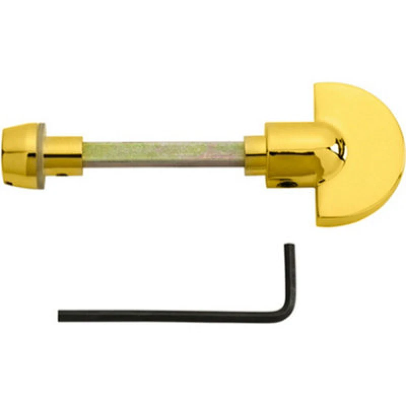 Image of Loops Spare Slim Thumbturn Lock and Release Handle 67mm Spindle Polished Brass Metallics unisex