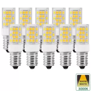 Image of Warm White E14 4W Dimmable Capsule LED Bulb, Pack of 10