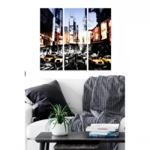 Image of MDFFTR1026 Multicolor Decorative MDF Painting (3 Pieces)