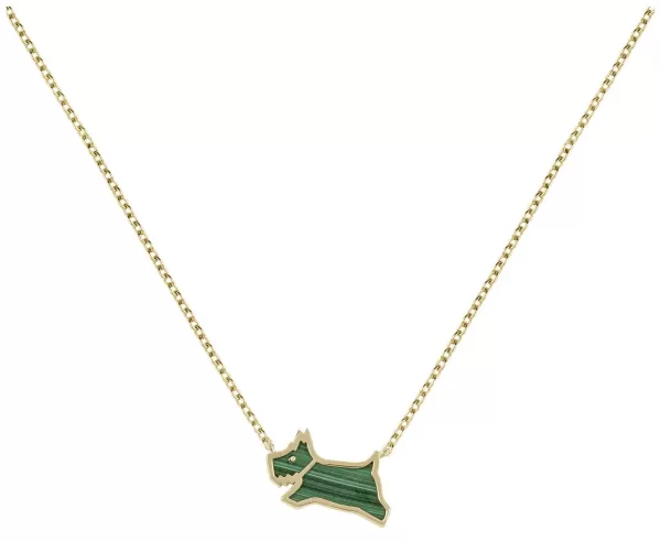 Image of Radley RYJ2380 Dog Logo Pendant Necklace Gold Jewellery