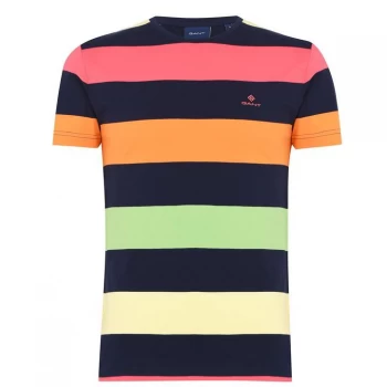 Image of Gant Barstripe T Shirt - Multi 105
