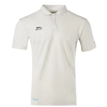 Image of Slazenger Aero Cricket Polo Shirt Mens - White