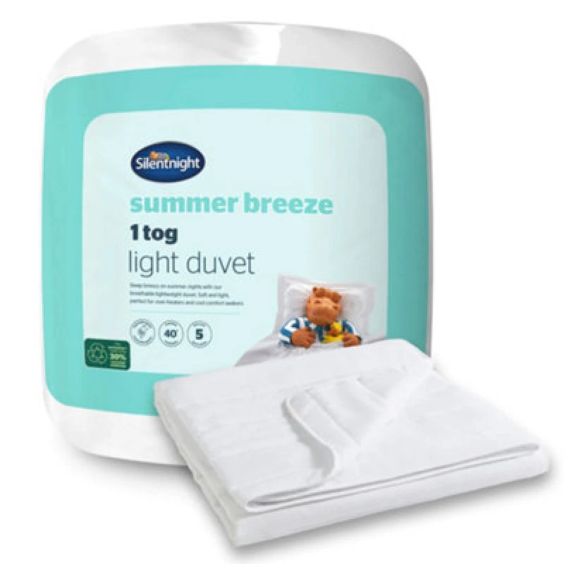 Image of Silentnight Summer Breeze 1 Tog Duvet - Super King