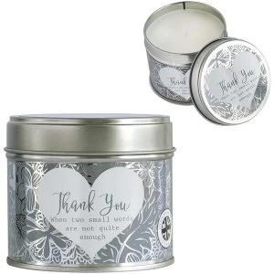 Image of Said with Sentiment Thank You Scented Candle 200g