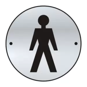 Image of Gentlemen Graphic Door Disc - SSS (75mm Dia.)