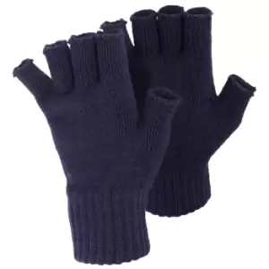 Image of FLOSO Ladies/Womens Winter Fingerless Gloves (One Size) (Navy)
