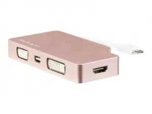 Image of USB C Multiport Video Adapter Rose Gold