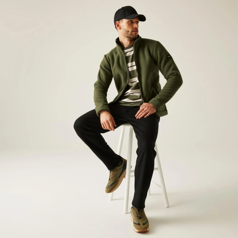 Image of Regatta Regatta Men 'Garrian II' Full Zip Fleece in Dark Green Size: 2X-large Dark Green XXL Male 5059404848232