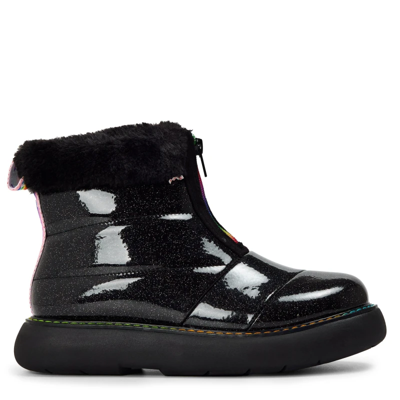 Image of Toms Glitter Puff Boot Ladies Black female 3 (35.5)