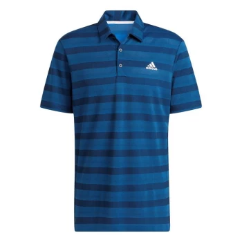 Image of adidas Stripe Polo Shirt Mens - Blue