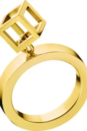 Image of Ladies Calvin Klein PVD Gold plated Size N Daring Ring KJ3HJR100107