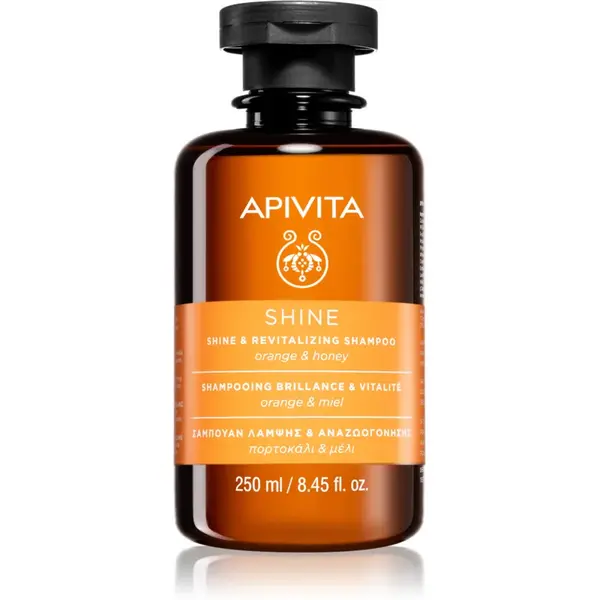 Image of Apivita Shine Orange & Honey Shampoo 250ml