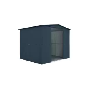 Image of Lotus 8x8 Anthracite Metal Apex Shed - Anthracite Grey