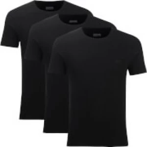 Image of Hugo Boss 3 Pack Core Lounge T-Shirts Black Size L Men