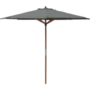 Image of Willington Grey 2.7m Wooden Parasol