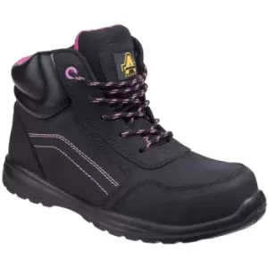 Image of Amblers Safety - Womens/Ladies Composite Safety Boots With Side Zip (5 uk) (Black) - Black