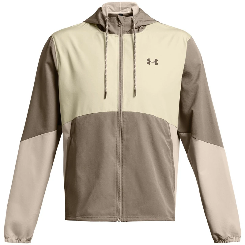 Image of Under Armour Legacy Lightweight Windproof Windbreaker Brown male XL