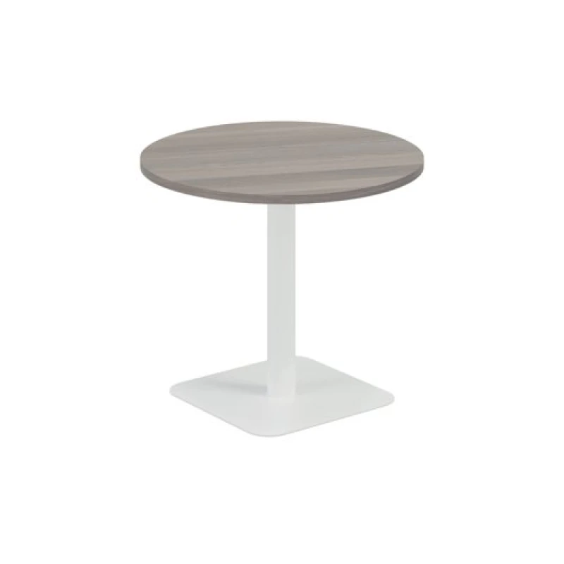Image of Jemini Origin Round Coffee Table 800x725mm Grey Oak/White KF800222