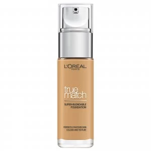 Image of L'Oral Paris True Match Liquid Foundation with SPF and Hyaluronic Acid 30ml (Various Shades) - 6W Golden Honey