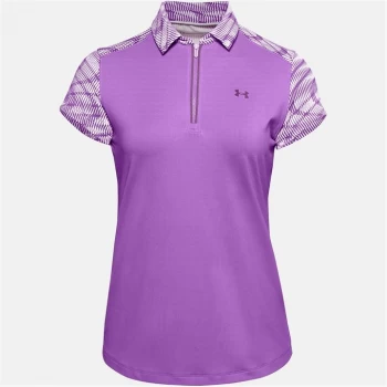 Image of Urban Armor Gear Zing Zip Polo Shirt Womens - Purple