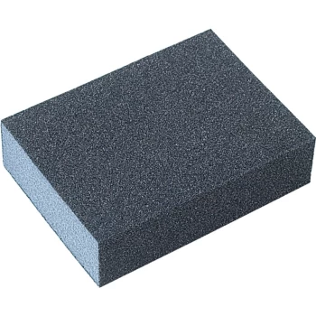 Image of 96 X 69 X 25MM Four Sided Abrasive Sanding Sponge - Aluminium Oxide - Square End - Medium