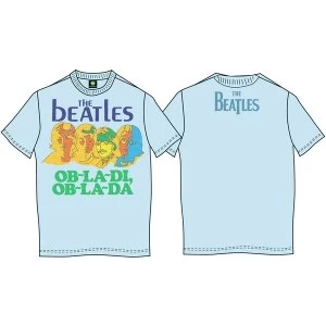 Image of The Beatles - Ob-La-Di Unisex Medium T-Shirt - Blue