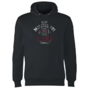 Image of East Mississippi Community College Lions Football Distressed Hoodie - Black - XXL