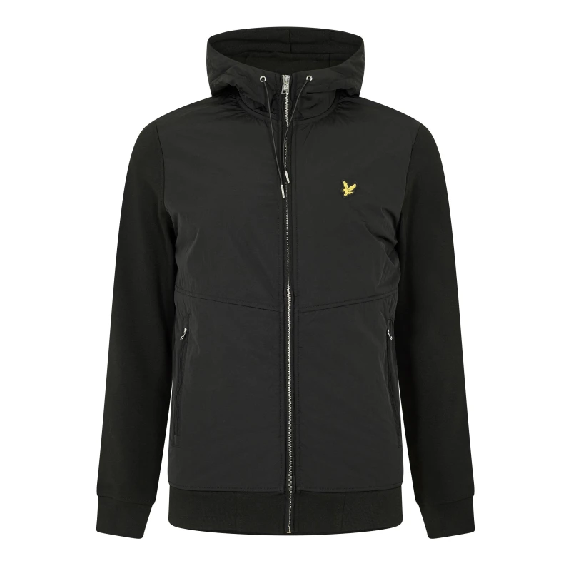 Image of Lyle and Scott Mens Hybrid Softshell Jacket Jet Black male XL