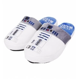 Image of R2D2 Star Wars Slippers White Medium (UK 5-7)