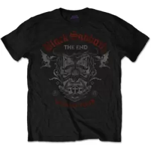 Image of Black Sabbath - The End Reading Skull Unisex Medium T-Shirt - Black